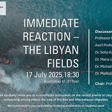 ATHENS PIL: IMMEDIATE REACTION - THE LIBYAN FIELDS - THURSDAY, 17 JULY 2025